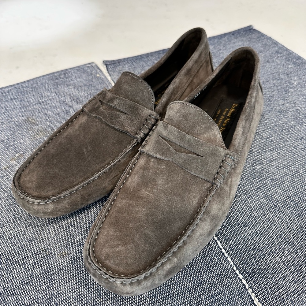 To Boot Adelaide Grey Aero Suede Diving Loafers (NWOT)